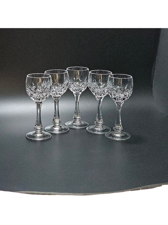 Nachtmann Other - 5 Nachtmann Crystal Cordial Glasses 4.5" cut glass fine crystal